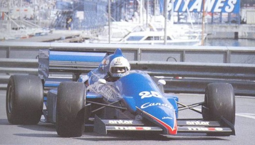 In Ligier in Monaco 1985